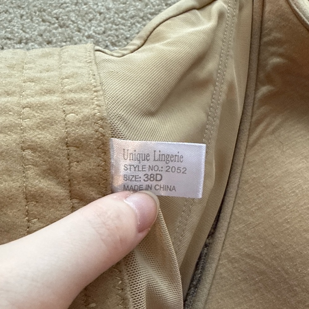 Unique Lingerie Women’s Tan Strapless Longline Corset Bra - Picture 7 of 7